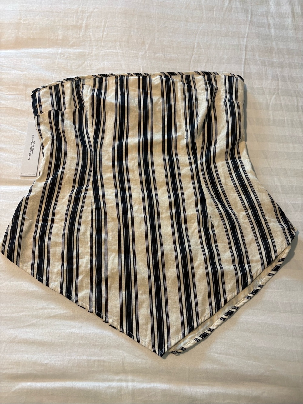 NWT Princess Polly Organic Cotton Linen Halter Top Handkerchief Hem Y2K Boho